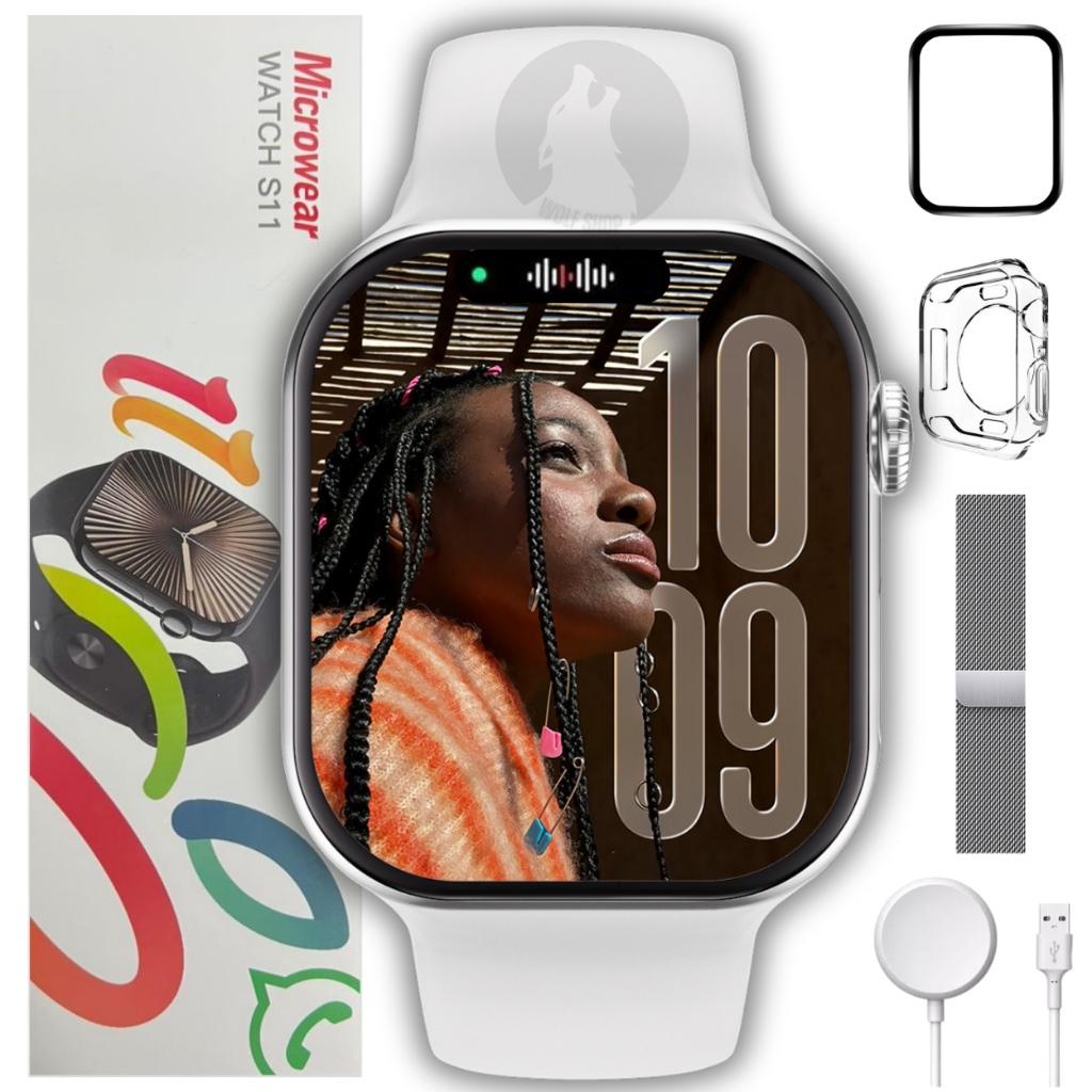 Relógio Smartwatch S11 Serie 11 Amoled MICROWEAR 2026 Whatsapp Gps Nfc 2025