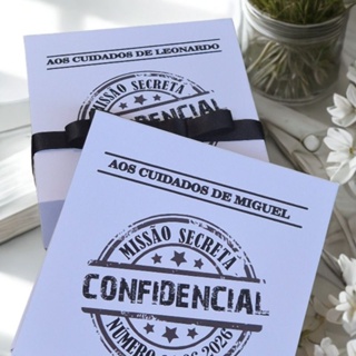 Caixa Convite Segurança das Alianças, missão impossível, missão especial e missão secreta em Oferta na Shopee