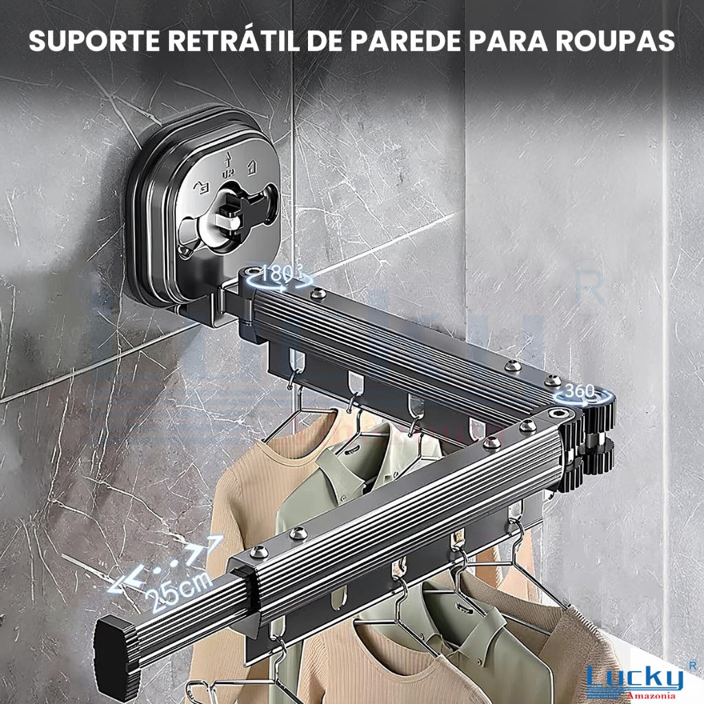 Varal Cabideiro de Parede: Onde Comprar | BuscaProdutos