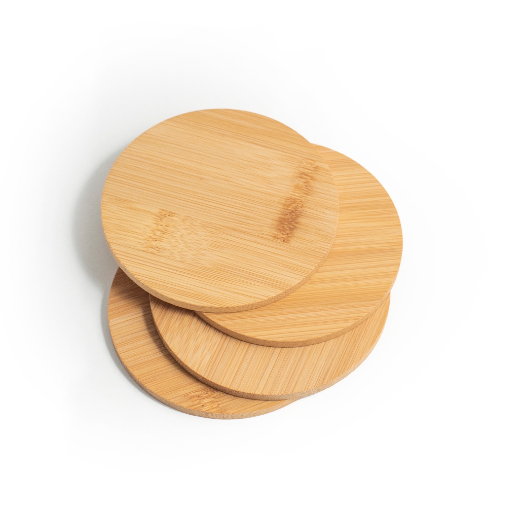 Jogo de Porta Copos Em Bambu Ecológico Sustentável - Mozcada em Oferta na Shopee