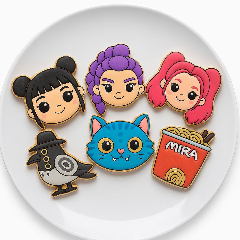 Cortadores de biscoito Kit guerreiras K Pop em Oferta na Shopee