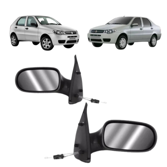 Retrovisor Palio Siena 2004/2010 4 portas Com Controle Unidade ou Par
