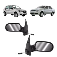 Retrovisor Palio Siena 2004/2010 4 portas Com Controle Unidade ou Par