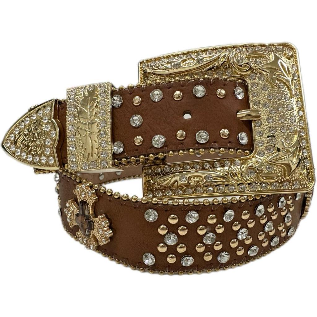 Cinto Feminino Fivela Quadrada Country Strass Brilho Prata Preto Pedraria QZ-105 em Oferta na Shopee