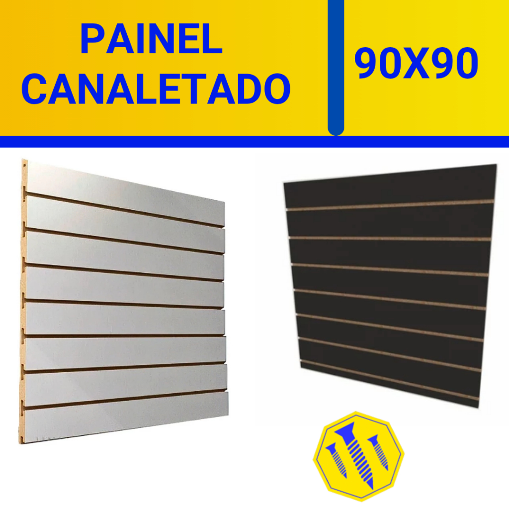 Painel Canaletado Expositor MDF 90x90 envio RAPIDO Para lojas e exposição Paineis MDF