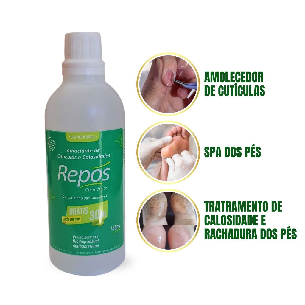 Repos Amaciante De Cutícula E Calosidade 150ml