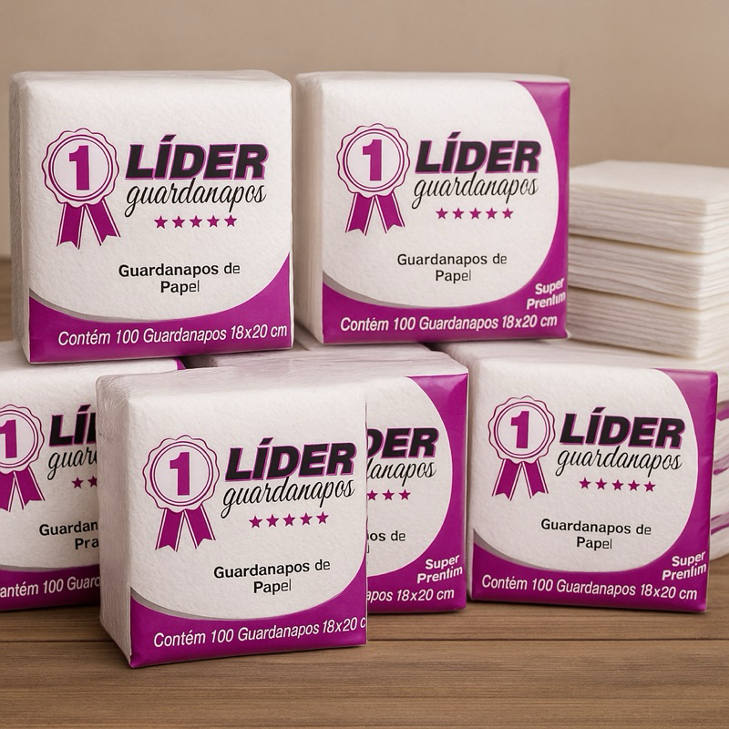 100~1000 folhas GUARDANAPO LIDER Super Premium 18X20cm Festa Aniversario Eventos Churrasco em Oferta na Shopee