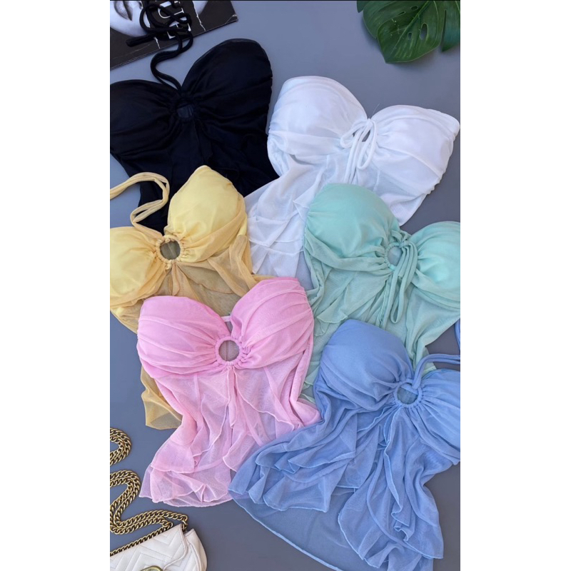 Blusa Bata Feminina Tule Leve com Aro – Verão 2025 (REMARCAÇÃO)