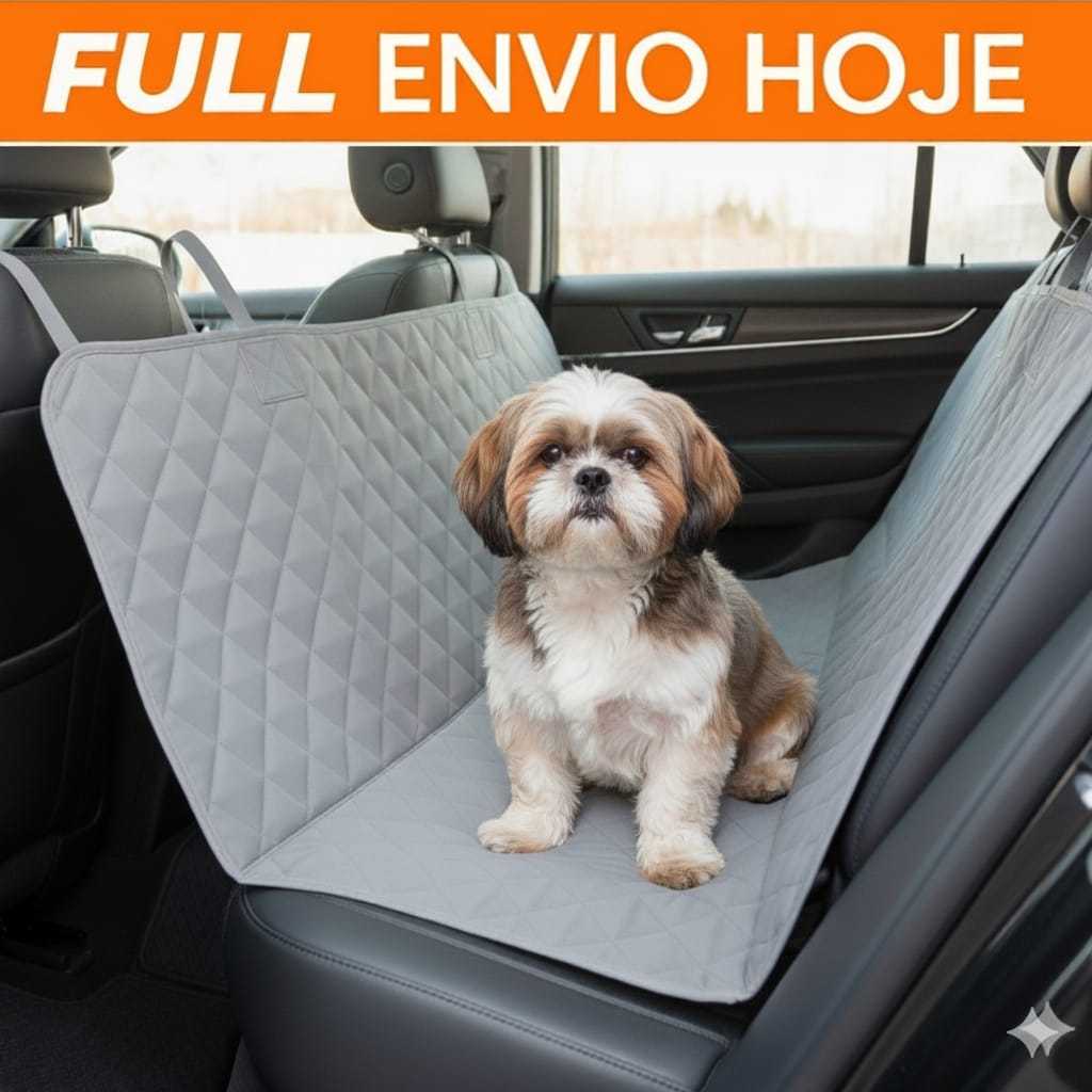 Capa Protetora Pet Carro Banco Traseiro Impermeável Luxo 150x120cm Cachorro