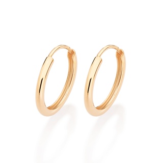 Brinco Feminino Rommanel Argola Banhado a Ouro 18k 527165 em Oferta na Shopee