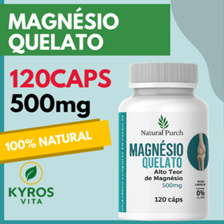 Magnésio Quelato 120 cápsulas 500mg Original em Oferta na Shopee