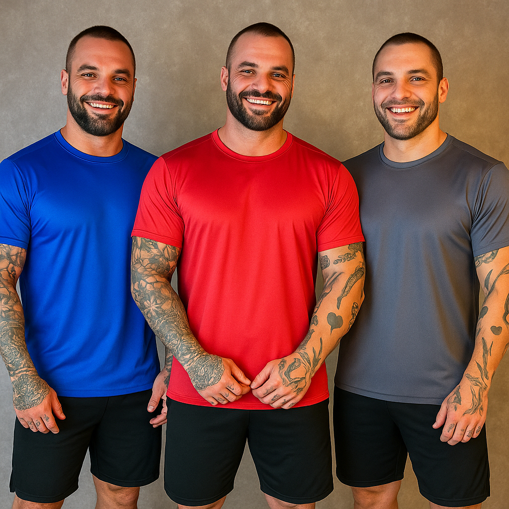 Kit 3 Camisetas DryFit Proteção UV 50+