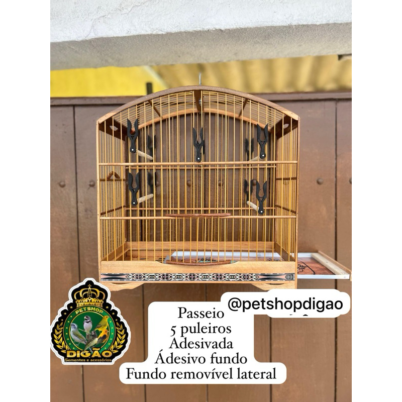 Gaiola passeio coleira adesivoo