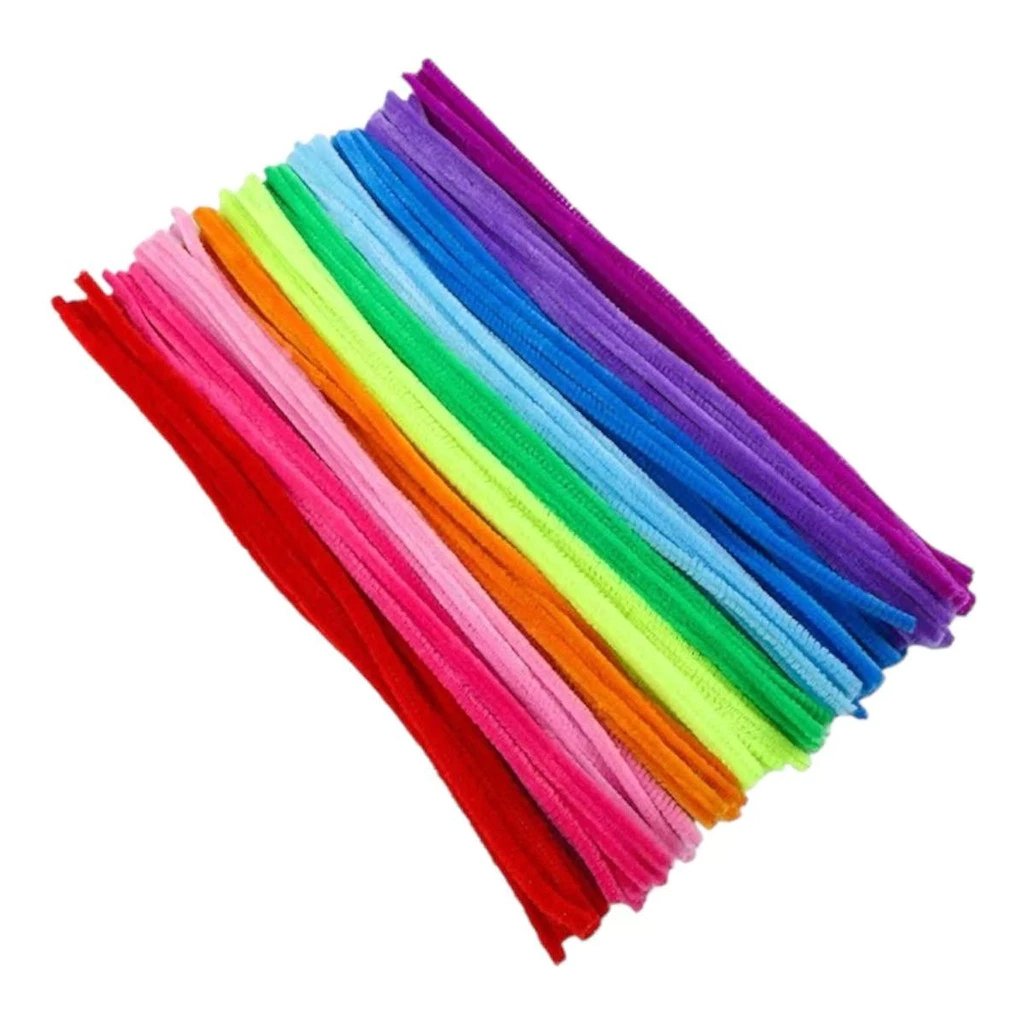 Haste De Chenille Cores 30cm 50-100 Unid Limpador De Cachimbo em Oferta na Shopee