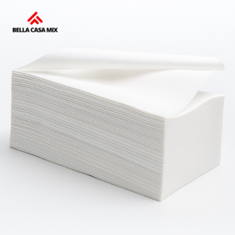Kit 10 Pct Papel Toalha Interfolhado Para Secar As Mãos Branco Premium Luxo e Maciez