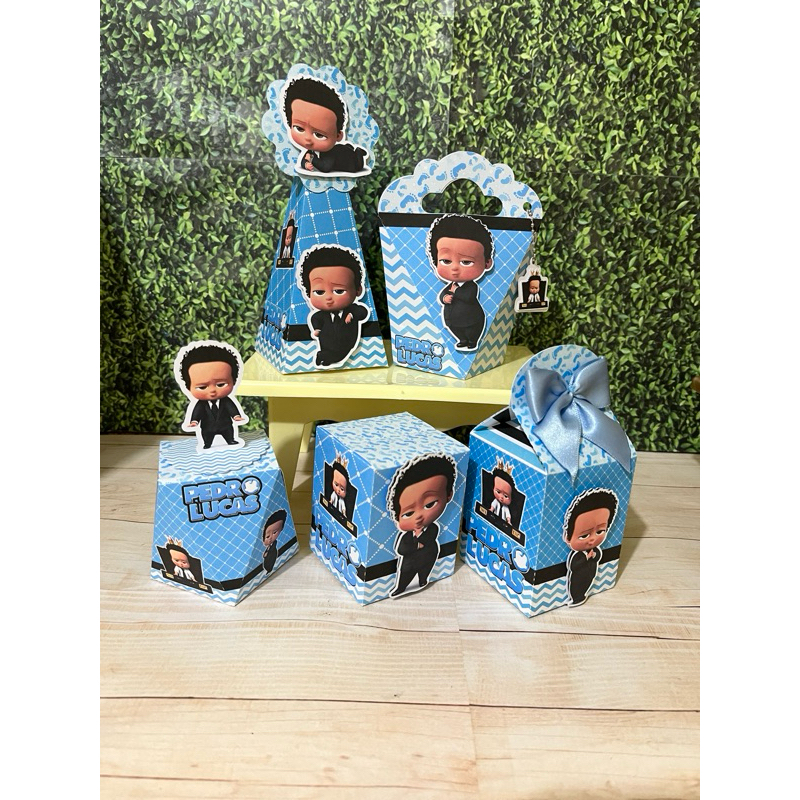 Kit Festa Infantil - O PODEROSO CHEFINHO AFRO - Lembrancinhas Aniversário - Caixinhas Personalizadas