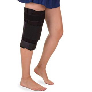 Ortese Imobilizador De Joelho Parcial 32cm Bilateral Preto em Oferta na Shopee