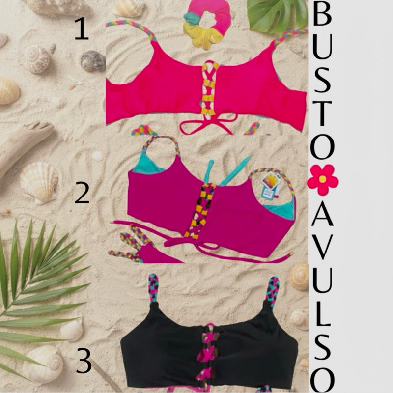 biquini busto avulso em Oferta na Shopee