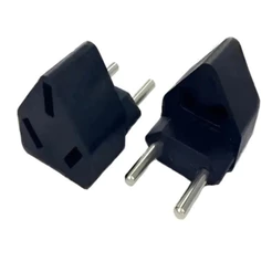 Adaptador Tomada Padrão Antigo Pino Chato Diagonal Tripolar