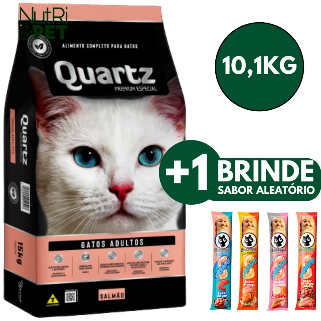 Ração Quartz Gatos Salmão 10,1kg