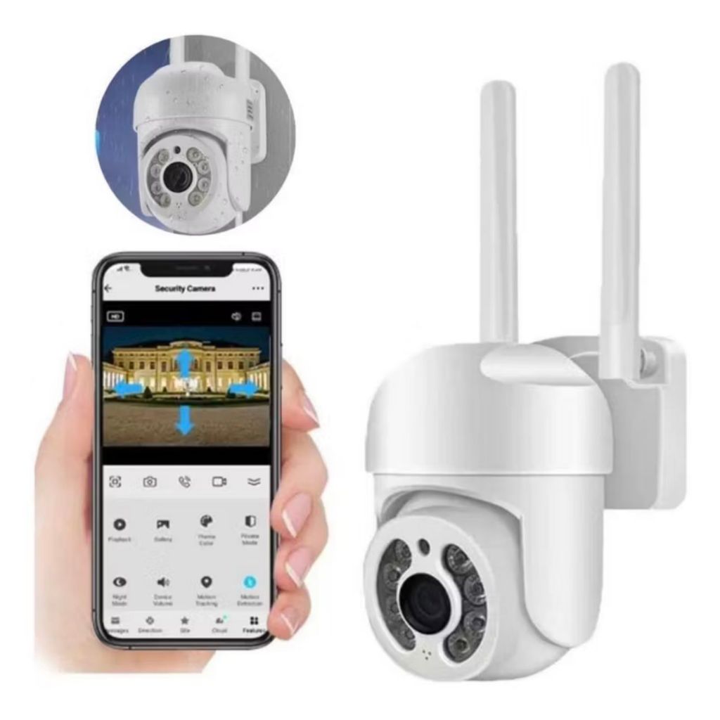 Câmera Segurança wi-fi Externa À Prova D'água full hd icsee ou yoosee Ip66 360  - Bivolt em Oferta na Shopee