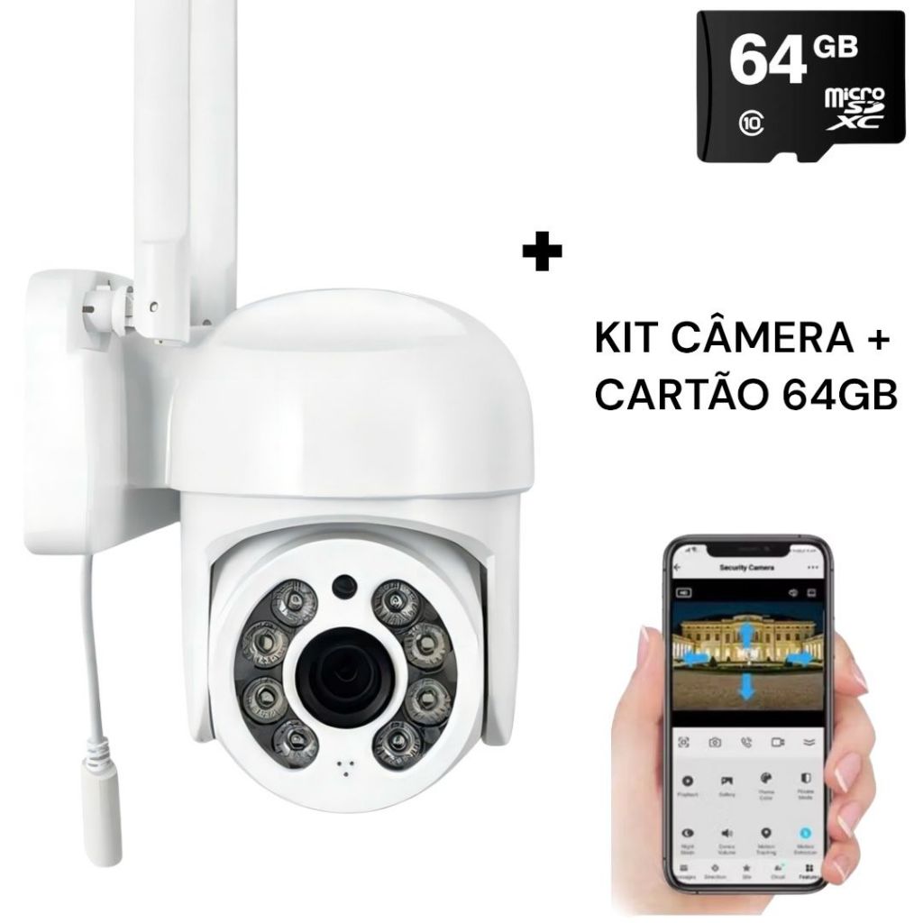 Câmera De Segurança wifi Externa À Prova D