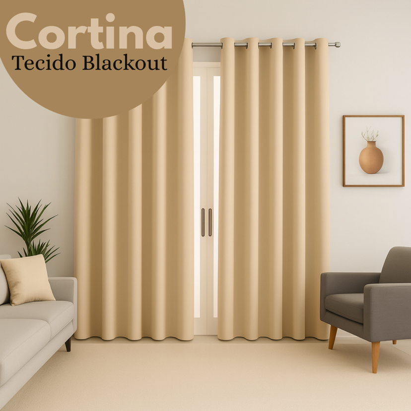 Cortina para Sala Blecaute 3 Metros: Onde Comprar | BuscaProdutos