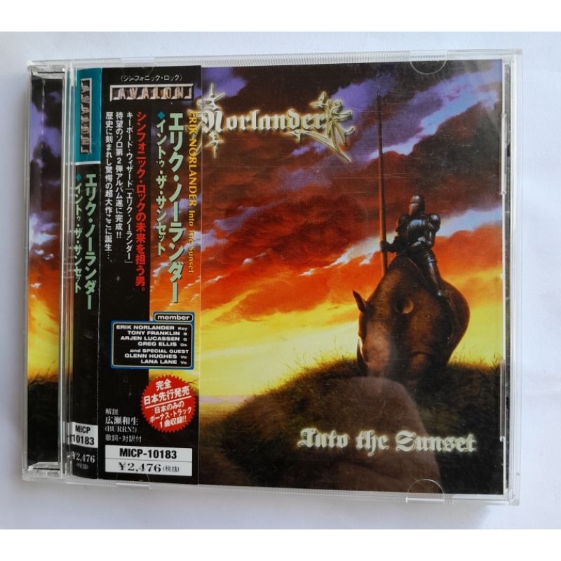 CD ERIK NORLANDER ( GLENN HUGHES, LANA LANE) - INTO THE SUNSET - JAPONÊS.