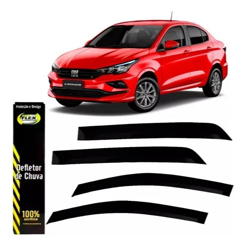 Calha de Chuva CRONOS 2018 2019 2020 2021 2022 2023 4Portas em Oferta na Shopee