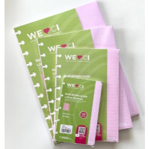 Refil #PinkLover Rosa Pautado com Linhas Brancas para Caderno Inteligente