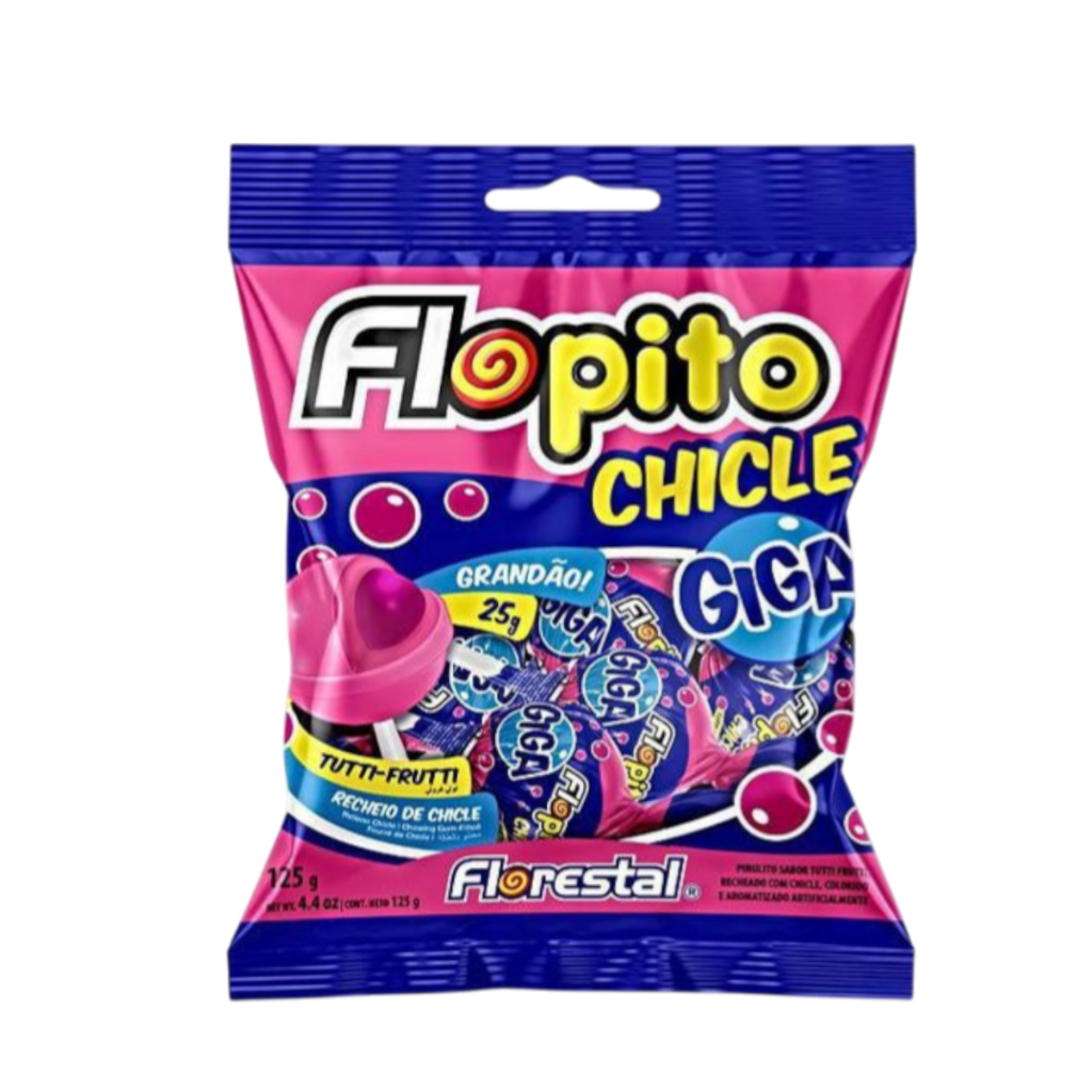 Caixa Pirulito Redondo Grande Giga Tutti Frutti OU Framboesa 26 Un -Doce Colorido Lembrancinha Festa