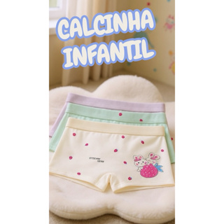 Kit Até 9 Calcinhas Boxer Infantil Conforto Diário Cores Sortidas Tecido em Oferta na Shopee