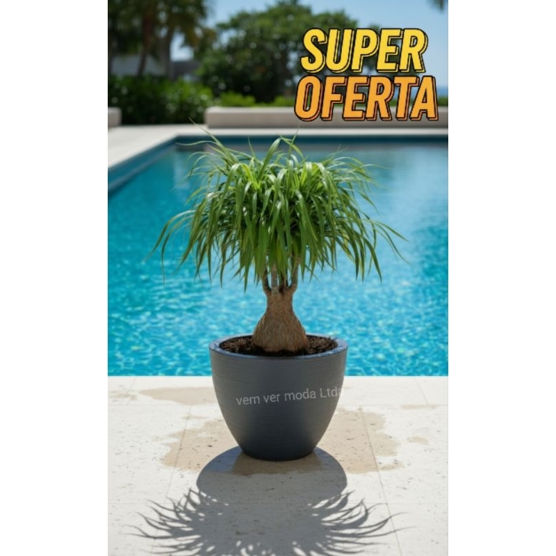 Vaso para Planta Bojo Redondo Grande Texturizado 42x50 em Oferta na Shopee