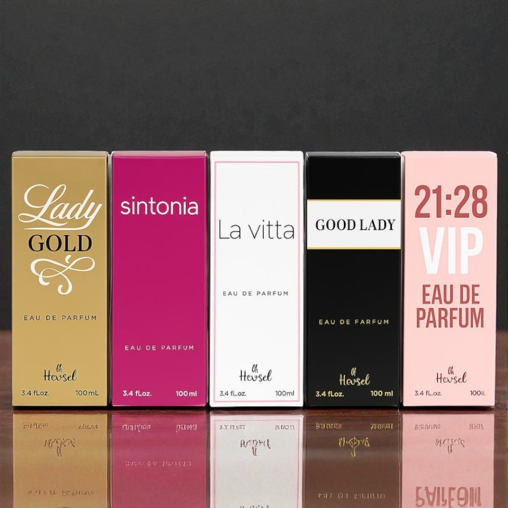 Kit 5 Perfume Feminino 100 Ml Fragrância Alta Qualidade