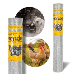 Tela Metálica Viveiro Malha 1/2pol 24 Bwg 0.6m x 50m Vonder