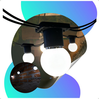 Varal De Luzes Festão ate 25 metros Com Lâmpadas Inclusas Led Bivolt em Oferta na Shopee