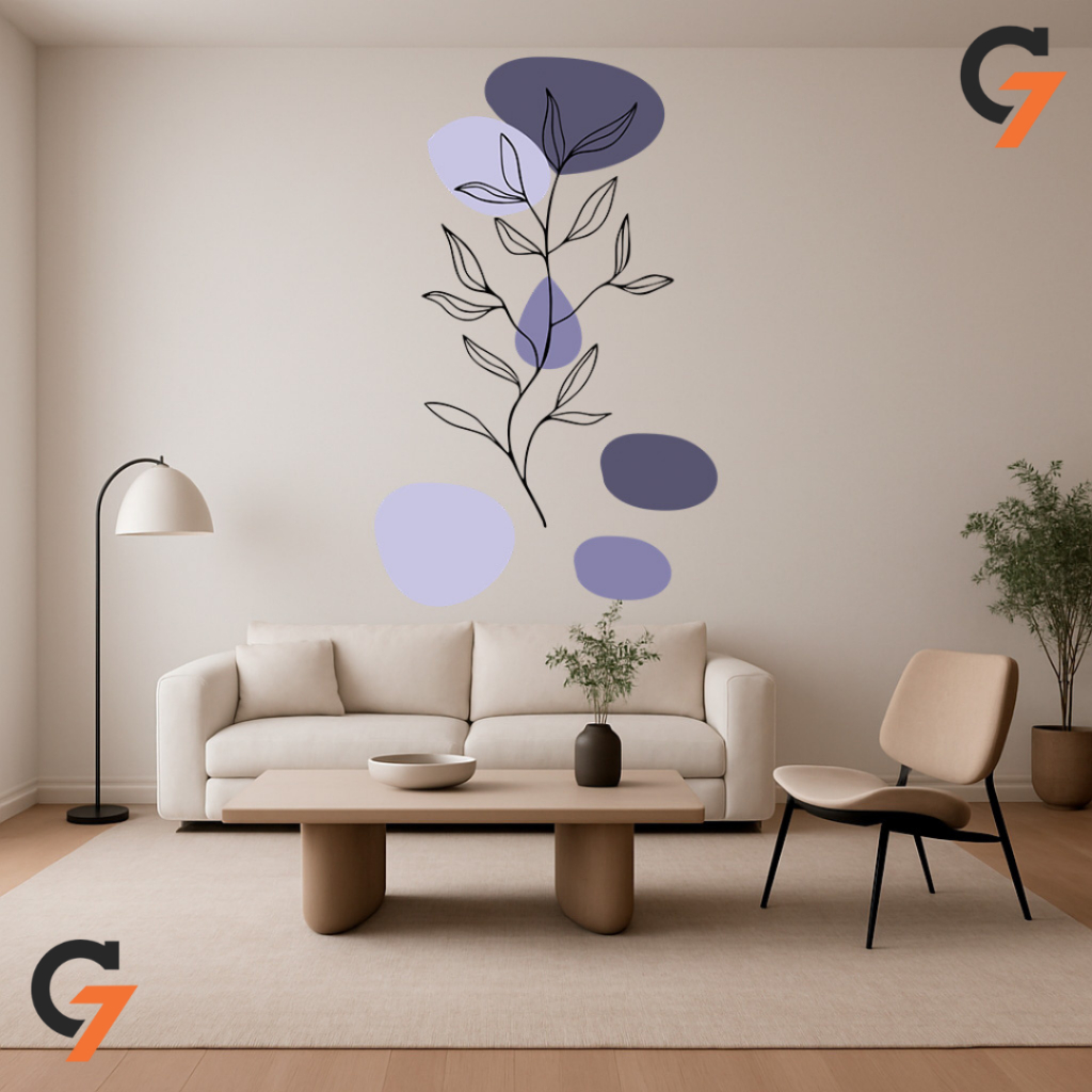 Adesivo de Parede Modelos Modernos Decoração Floral Plantas Para Cozinha Sala Quarto Autocolante