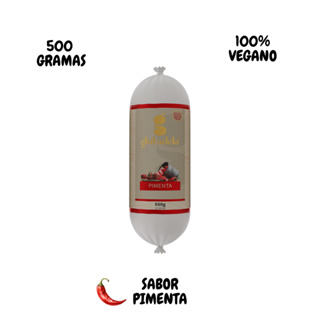 GLUTADELA MORTADELA 100% VEGANA AROMA PIMENTA 500 GRAMAS em Oferta na Shopee