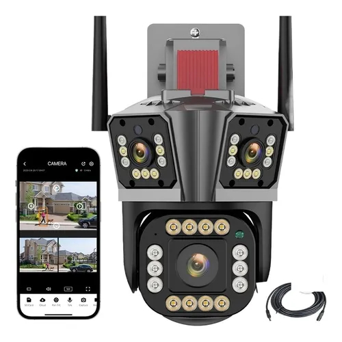 Câmera De Segurança Monitoramento Wifi Alarme Ip Noturna Luz 839 APP IPC360 HOME