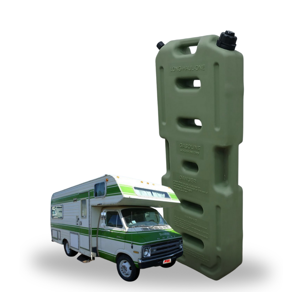 Galão Plástico Combustível e Água 20L Motorhome Expedição Verde Militar