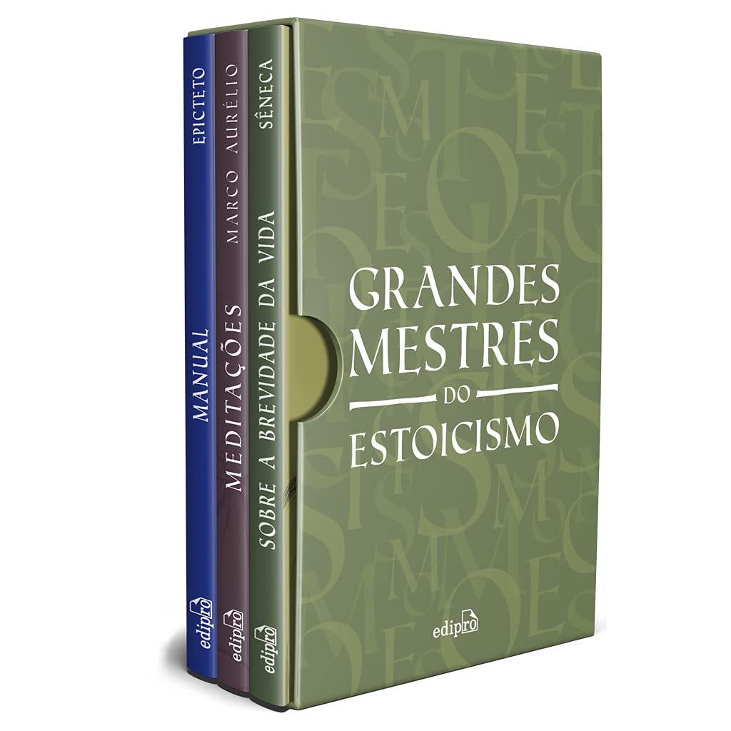Imagem Box Grandes Mestres do Estoicismo - Meditações + Sobre a brevidade da vida + Manual de Epicteto