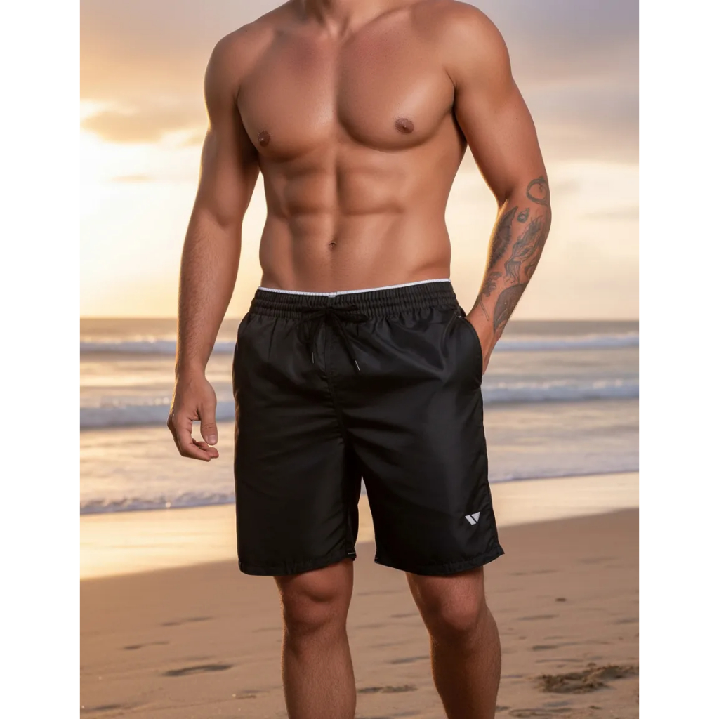 Short Praia Masculino Bermuda Verão Academia Treino Corrida Voker
