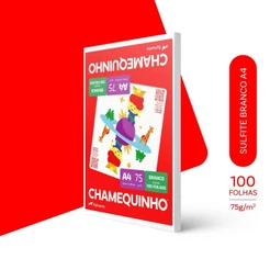 Papel sulfite A4 75g 210x297 com 100 folhas Chamequinho