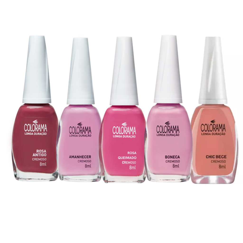 Kit Esmalte Colorama Tons De Nude Os + Pedidos C/5 em Oferta na Shopee