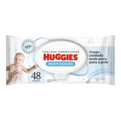 Lenço Umedecido Huggies Baby Recém-Nascido 48 Lenços