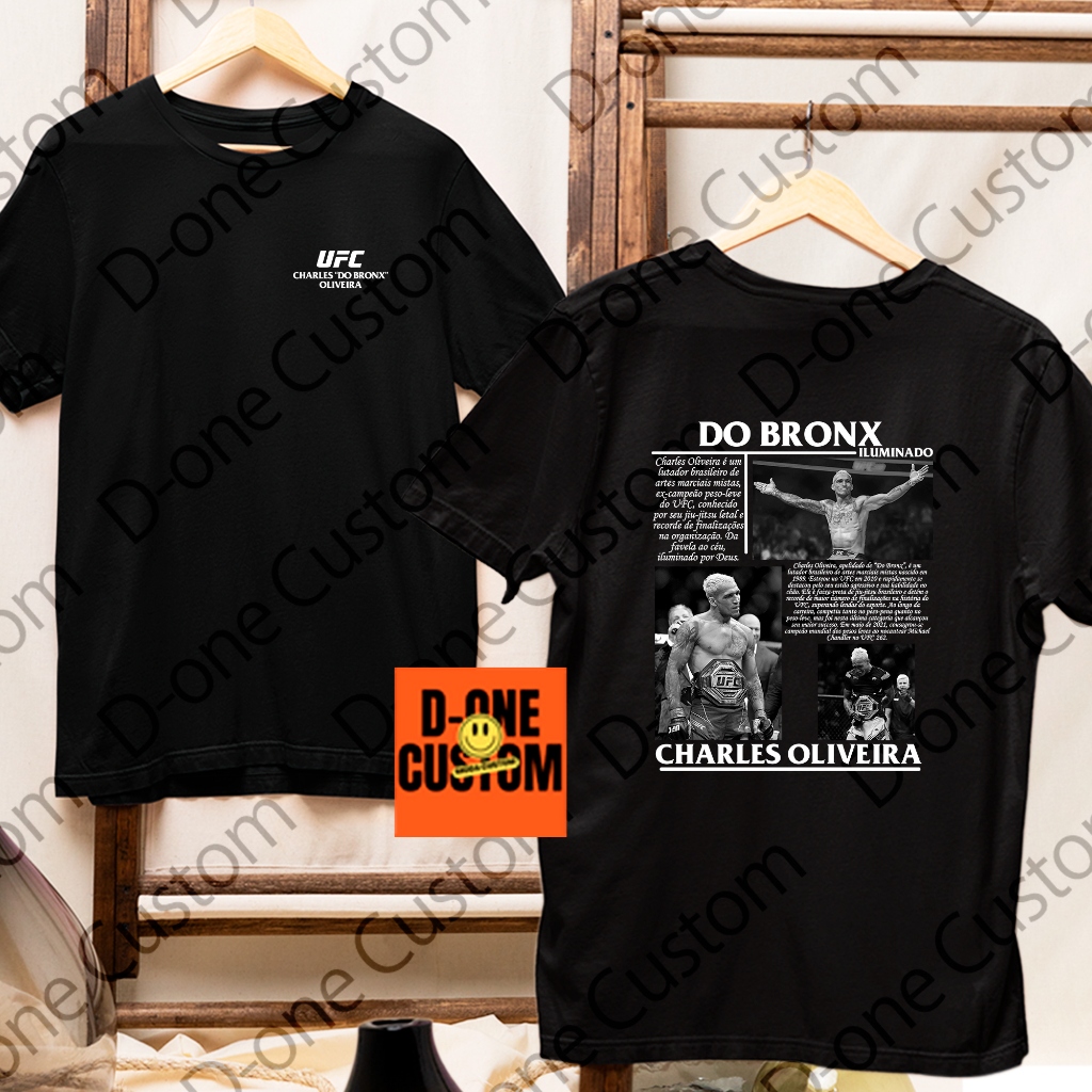 Camisa Camiseta Do Bronx Lutador Peita Estampa Peso Leve Charles UFC Legacy Brasileiro