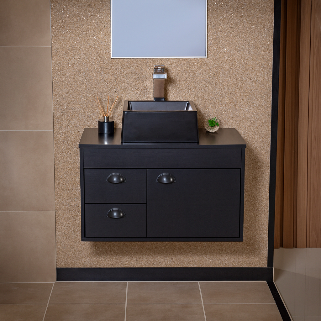 Gabinete para Banheiro 60cm MDF com Cuba em Oferta na Shopee