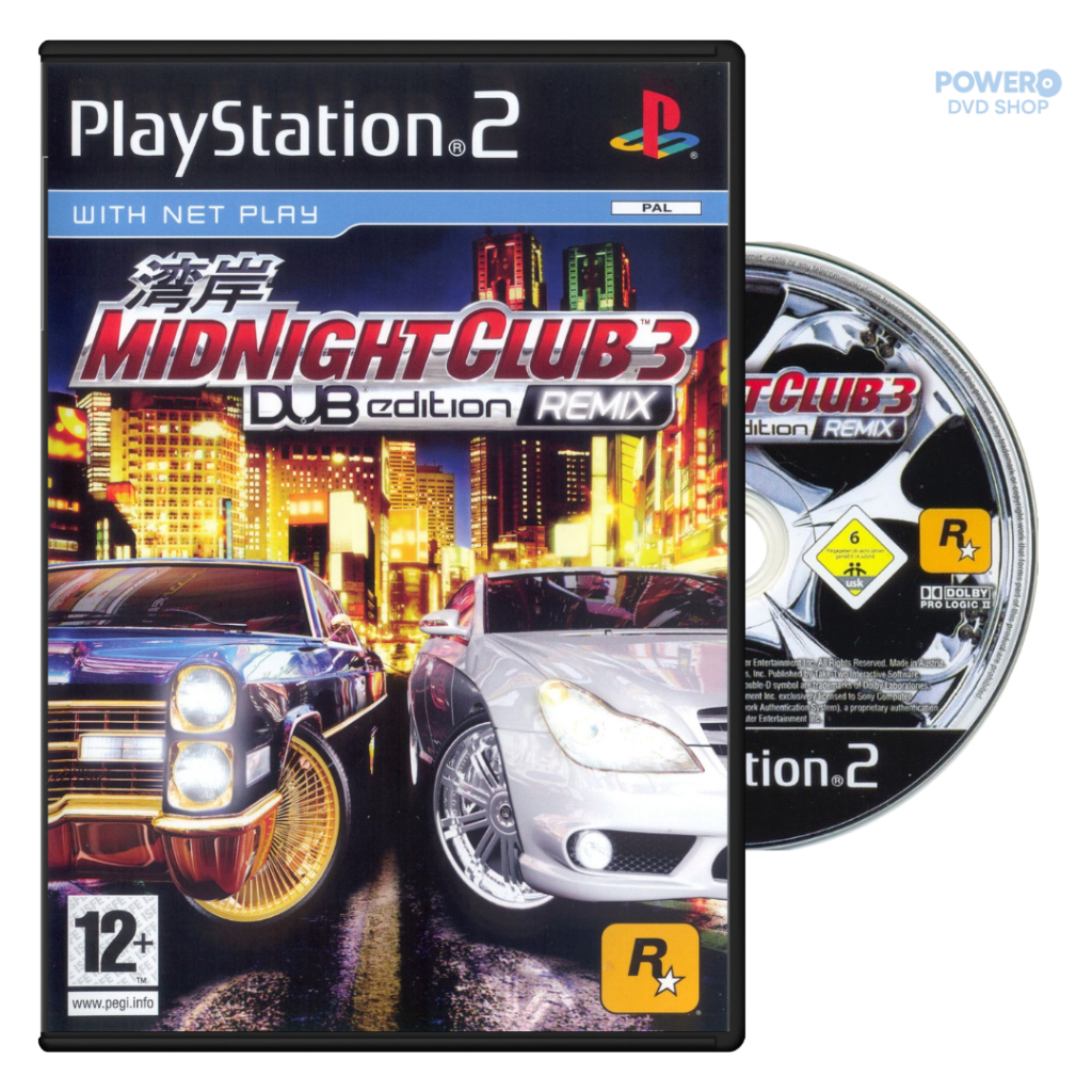 Jogo - Midnight Club 3 - DUB Edition Remix - Ps2 - DVD Mídia Física