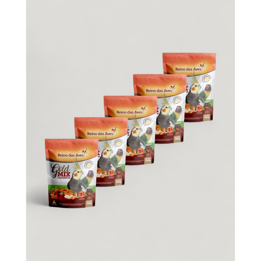 KIT 5 CALOPSITA GOLD MIX