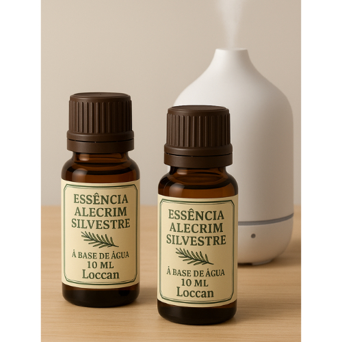 Aroma Terapia Essência Alecrim Silvestre 10ml - Kit com 2 p/ Umidificador a Pronta Entrega